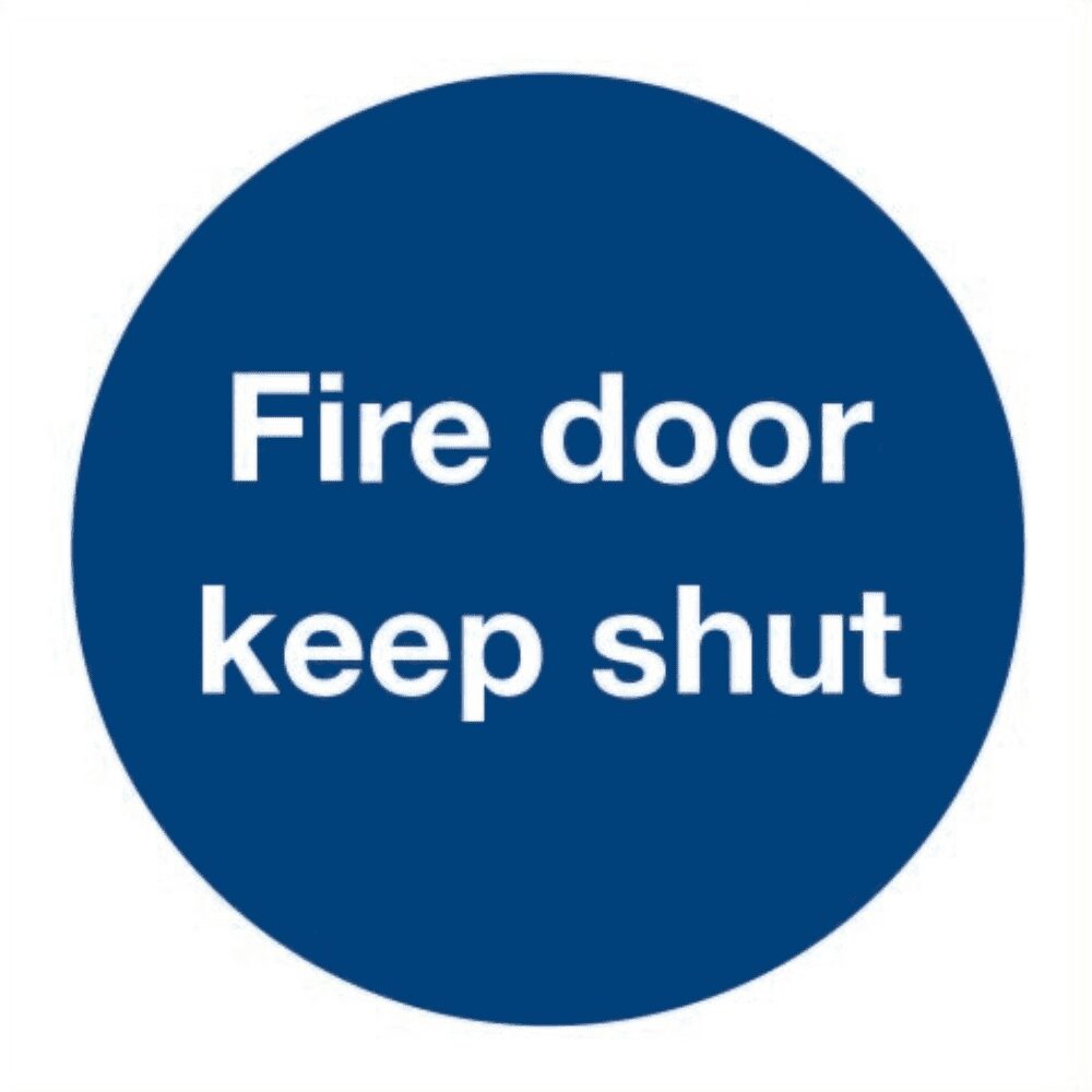 Keep Door Shut Sign Keep Door Shut Sign