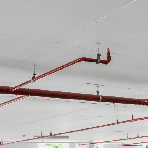 fire suppression pipes ceiling