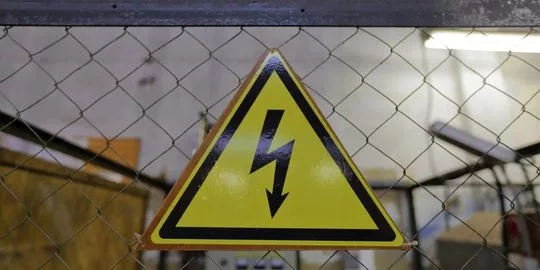 electrical arc flash sign