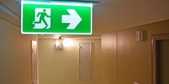 fire exit sign