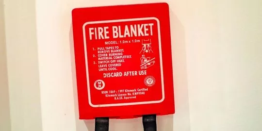 fire blanket wall mounted