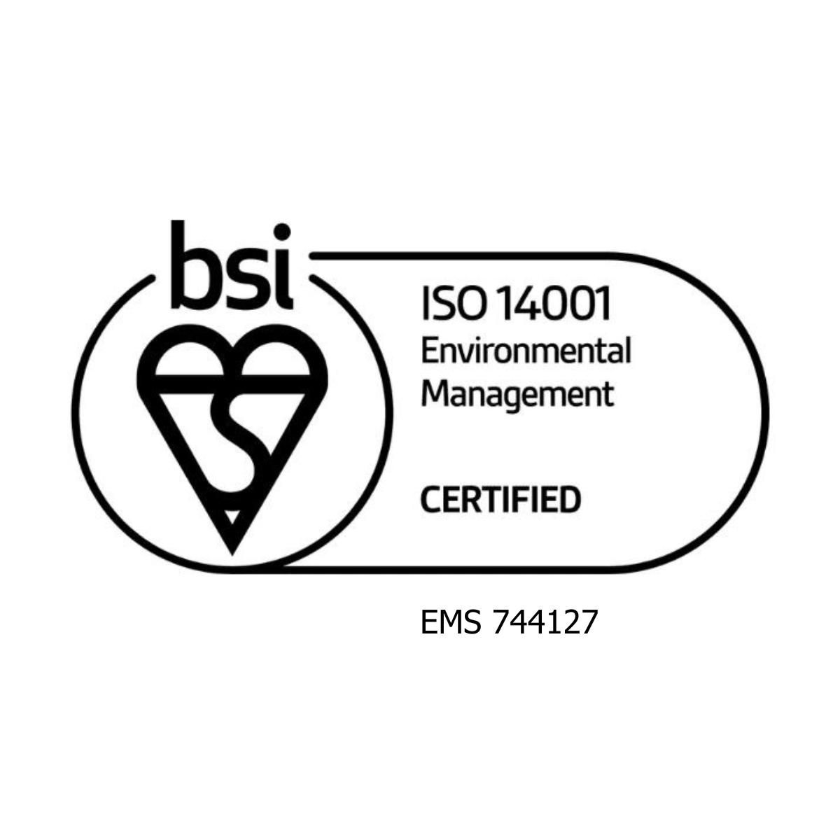 BSI ISO 14001 bsi certified logo