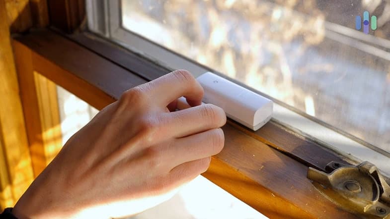 alarmed window contact sensor