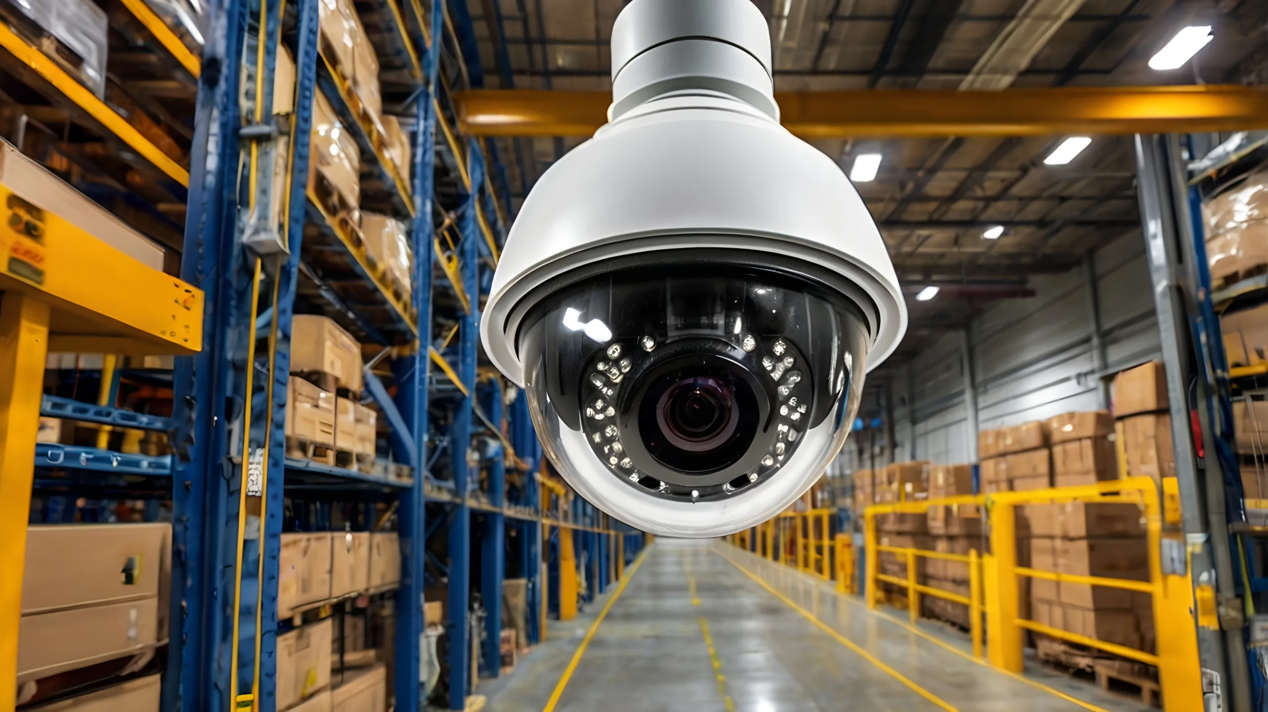Motion sensor camera in a warehouse