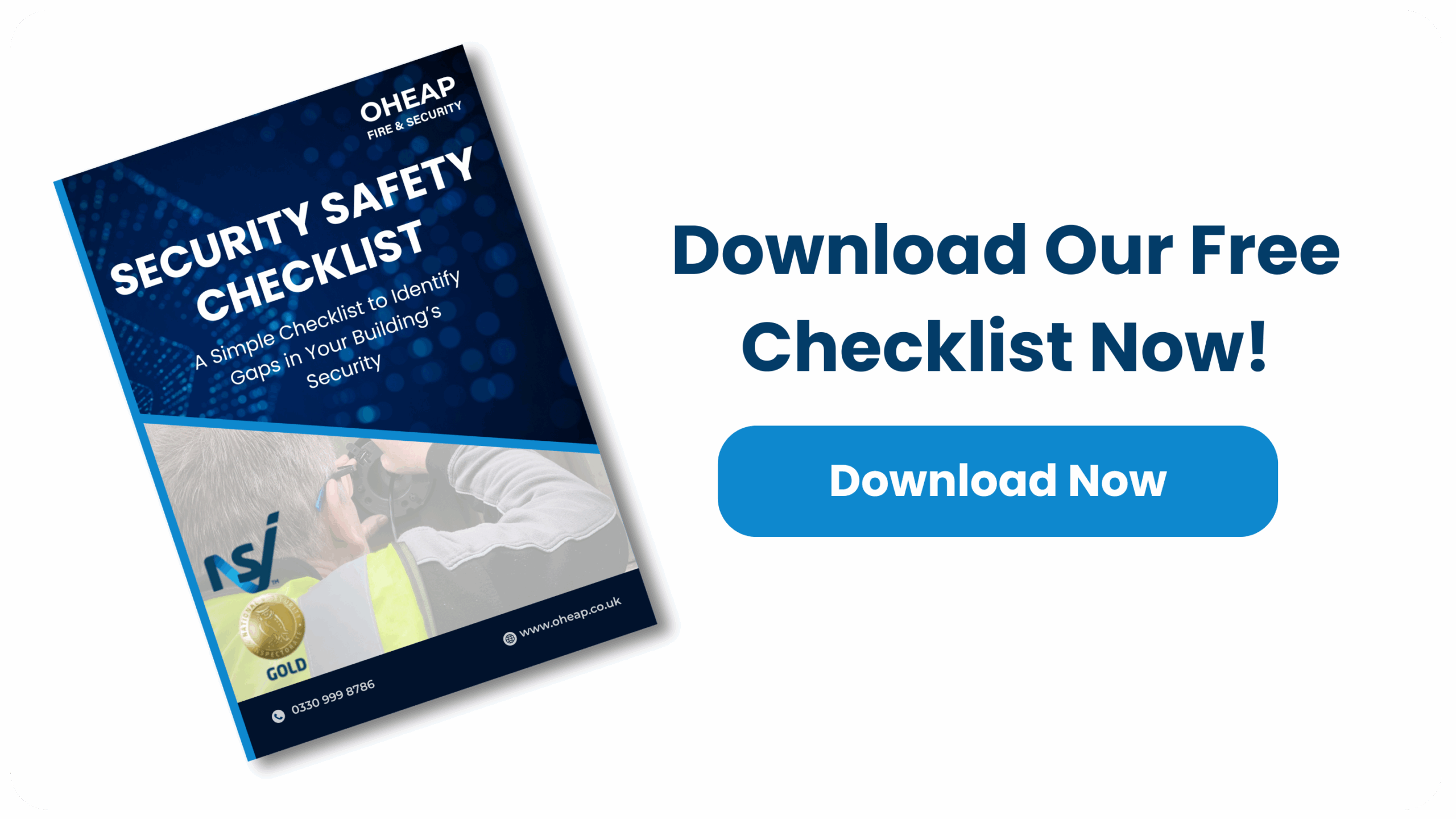 Security Checklist Download A graphic of the front cover of OHEAP's security checklist.