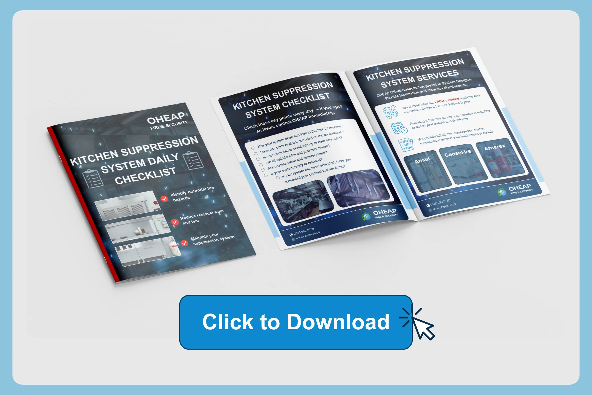 Daily kitchen suppression system checklist for fire safety maintenance 