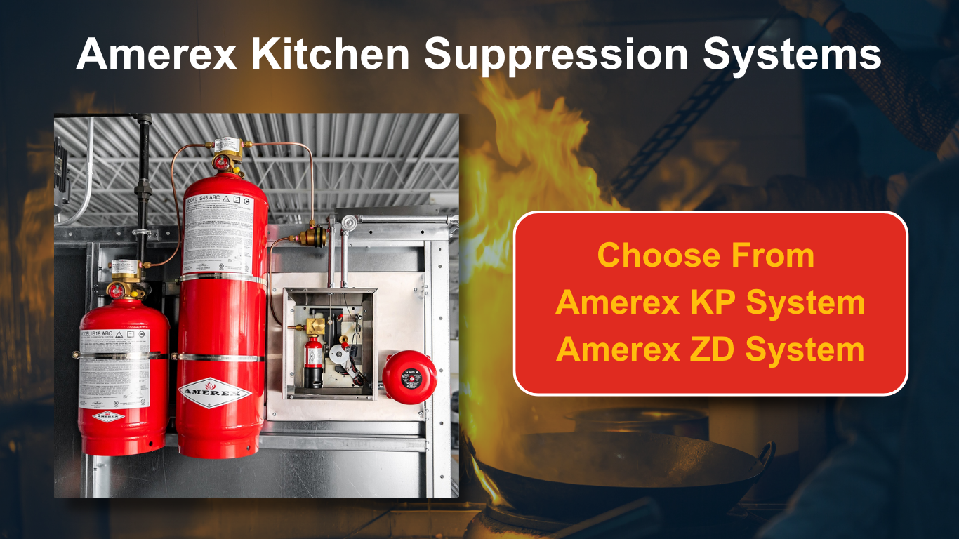 Infographic breaking down Amerex suppression systems