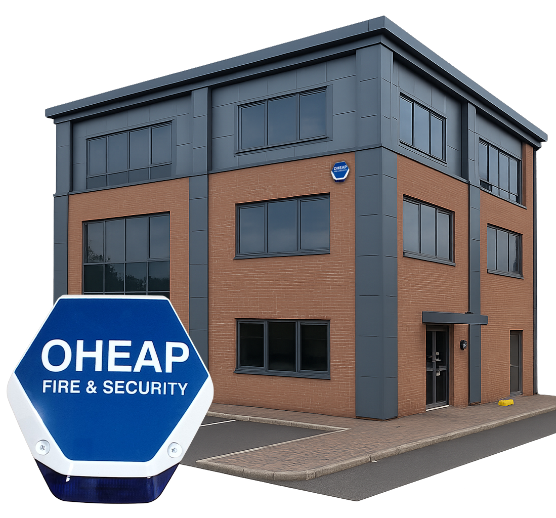Building protected by OHEAP intruder alarm system
