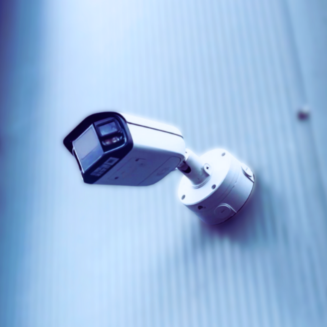 Cortex CCTV camera system mounted on a commercial building exterior providing 24/7 business security monitoring.