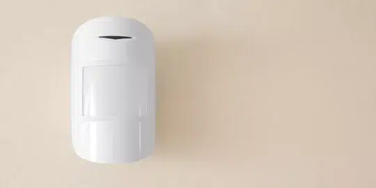 A domestic intruder alarm sensor installed to a wall