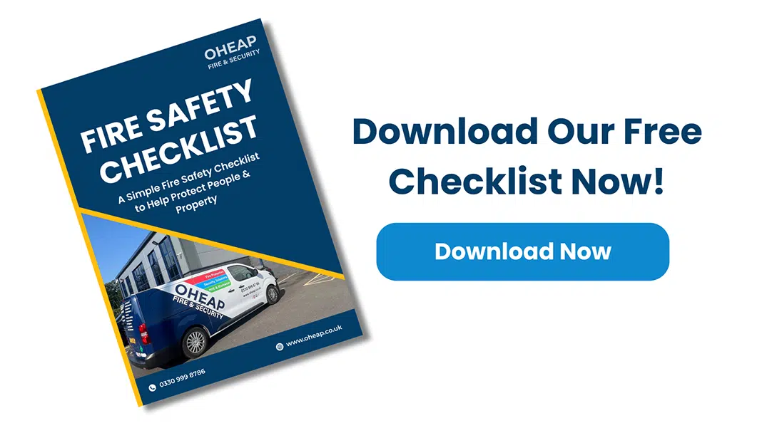 A fire safety checklist for OHEAP Fire & Security's award winning offerings