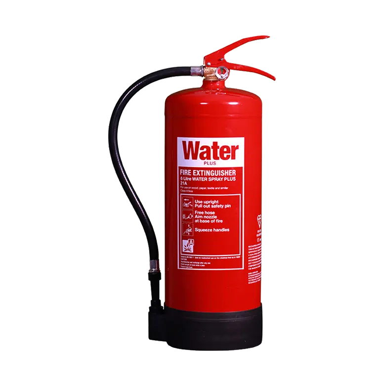 A water fire extinguisher used to extinguish class a fires